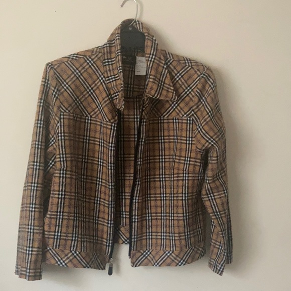M. H. M. Melissa Harper Women’s Plaid Blazer - Picture 1 of 7